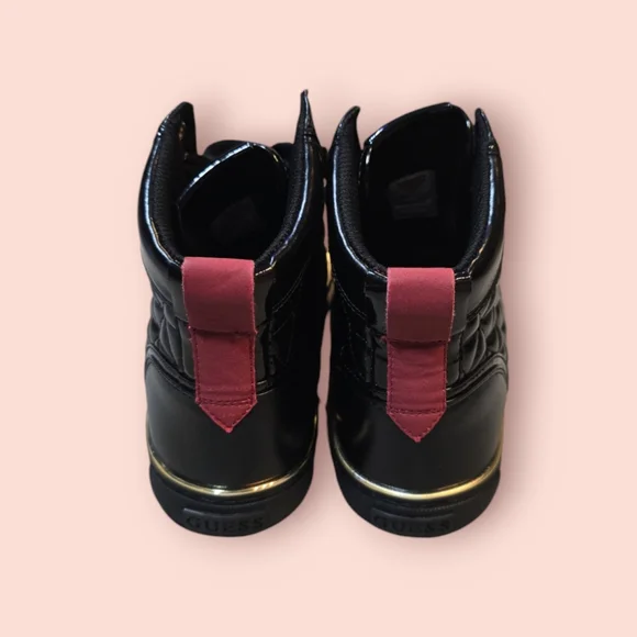 GUESS Men's Melo Hi Top Sneakers Black size 9 - Picture 4 of 6